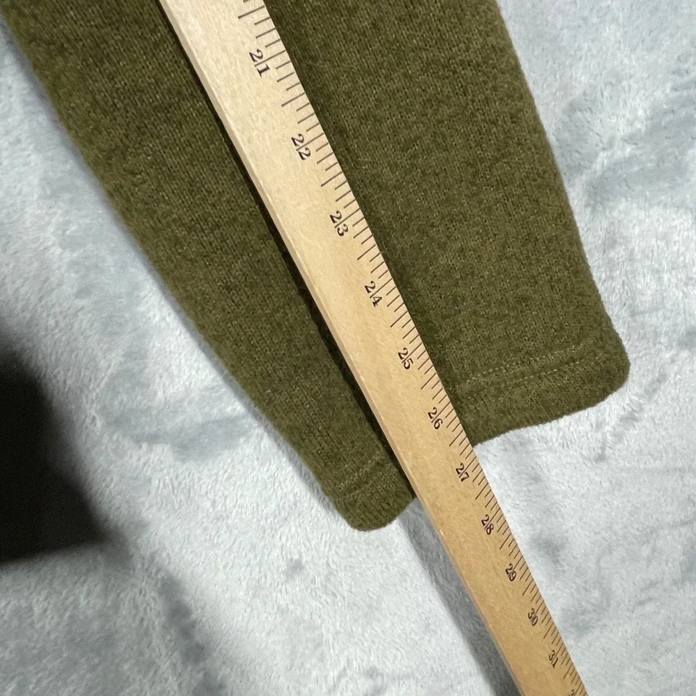 The North Face Mens XL Gordon Lyons Quarter Zip Fleece Pullover Olive Green